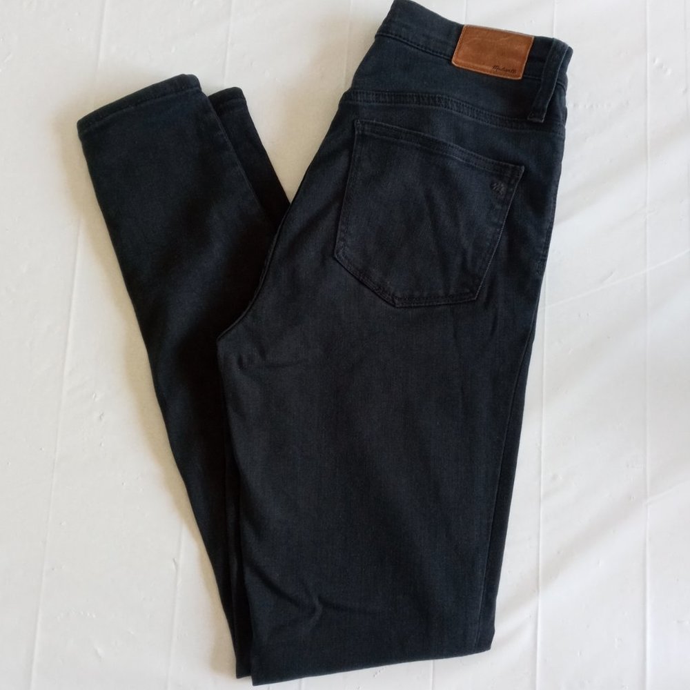 Madewell black 9" high-rise skinny  jeans